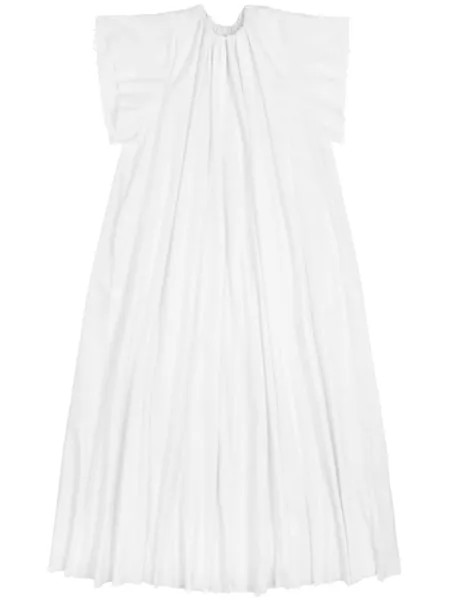 MM6 Maison Margiela платье макси со сборками, белый