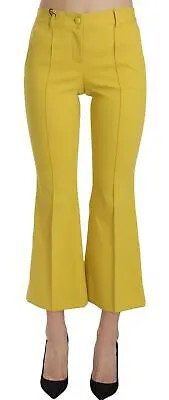 DOLCE - GABBANA Брюки Хлопково-желтые расклешенные капри IT36/US6/XS Рекомендуемая розничная цена 1000 долларов США