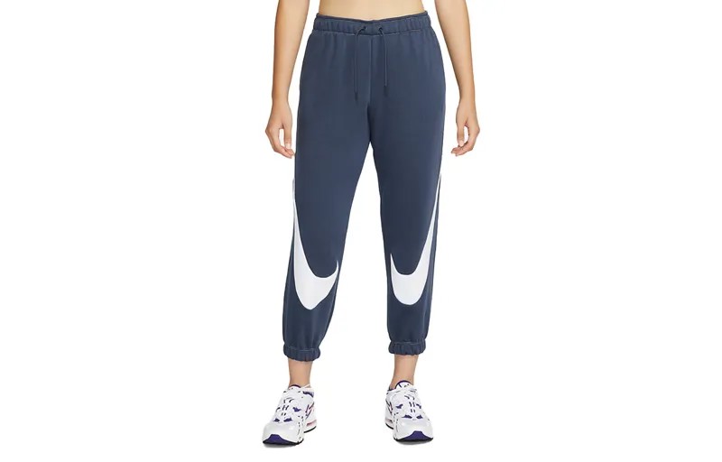 Трикотажные спортивные штаны женские темно-синие Nike