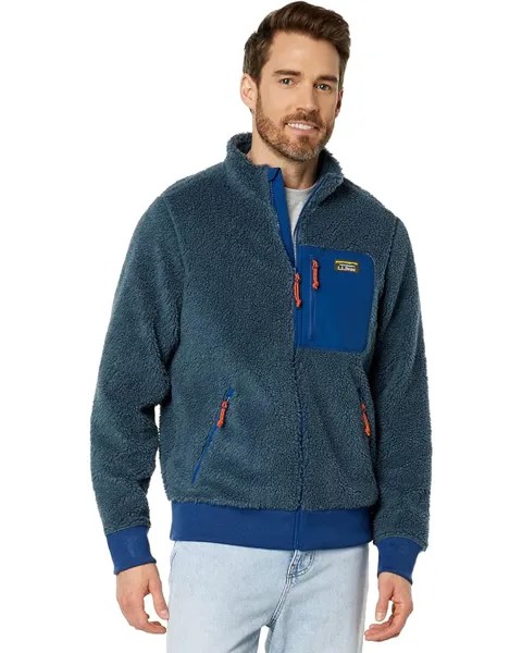 Куртка L.L.Bean Bean's Sherpa Fleece Regular, цвет Storm Blue/Collegiate Blue