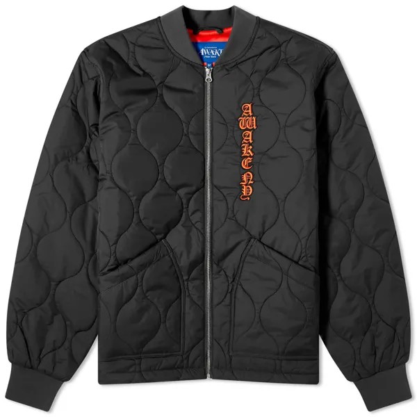 Куртка Awake Ny Cobra Quilted Bomber, черный