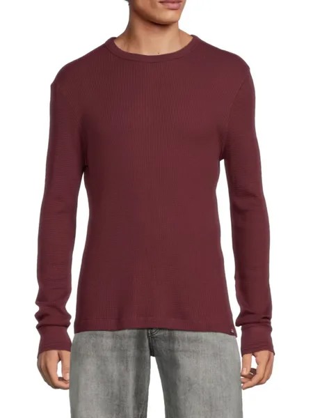 Свитер Legend Waffle Knit Pima из хлопковой смеси Faherty, цвет Winter Burgundy