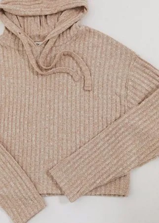 Укороченный худи карамельного цвета от комплекта Miss Selfridge-Коричневый