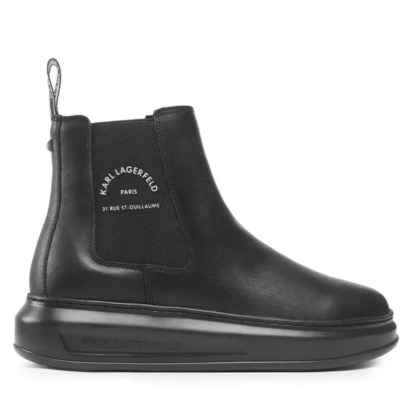 Вьетнамки KARL LAGERFELD Chelsea KL52541 Black Lthr/Mono, черный