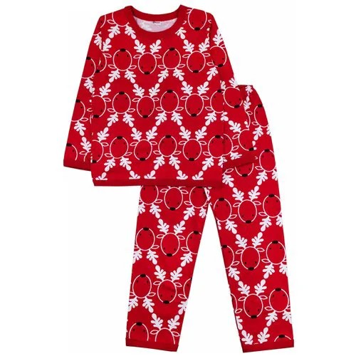 Пижама  YOULALA, размер 110-116(64), красный