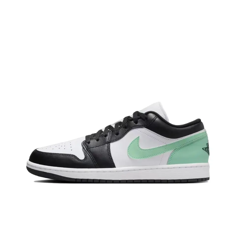 Кроссовки Air Jordan 1 Vintage Basketball Shoes Men Low-top Silver/white/black, серебряный