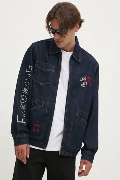 Джинсовая куртка AARON Desigual, темно-синий