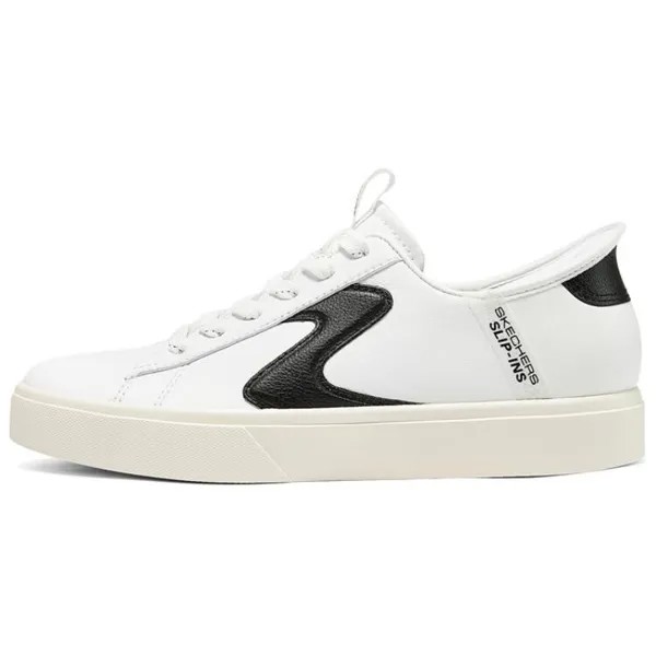 Кроссовки Skechers Court Classics Skateboarding Shoes Women's Low-top, белый/черный