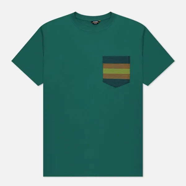 Мужская футболка K-Way Ros Pocket зелёный, Размер S