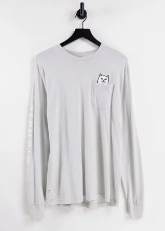 Серый лонгслив RIPNDIP Lord Nermal
