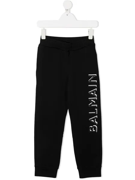Balmain Kids спортивные брюки с логотипом