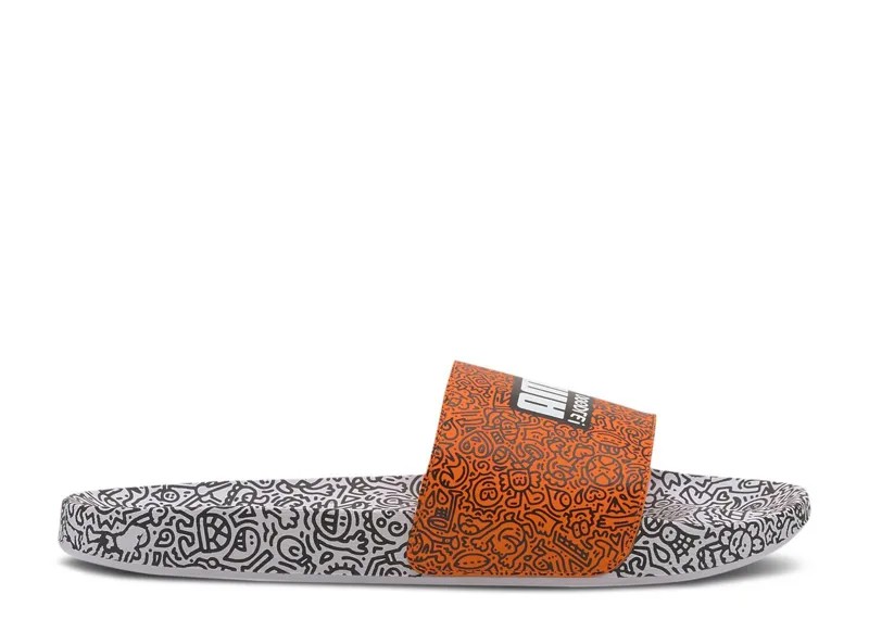 Кроссовки Puma Mr. Doodle X Leadcat 20 Slides 'Wavy Doodles', белый