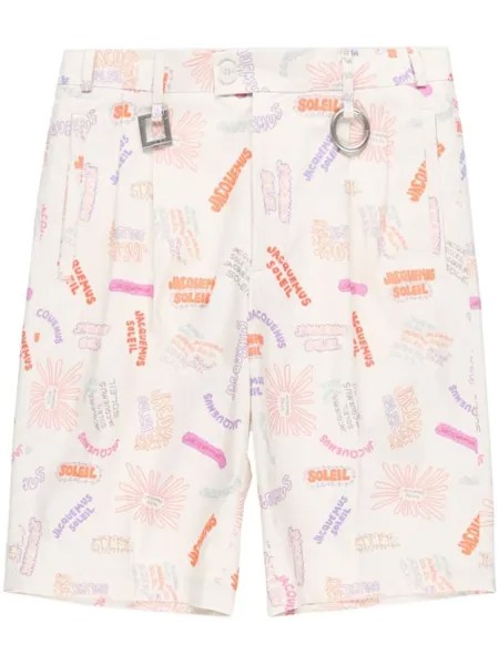 Jacquemus шорты Le Short Rond Carré, нейтральный цвет