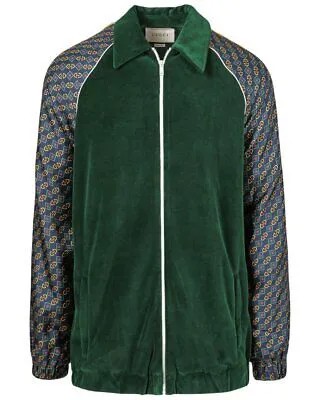 Мужская куртка Gucci с шелковой отделкой на молнии, размер Xl