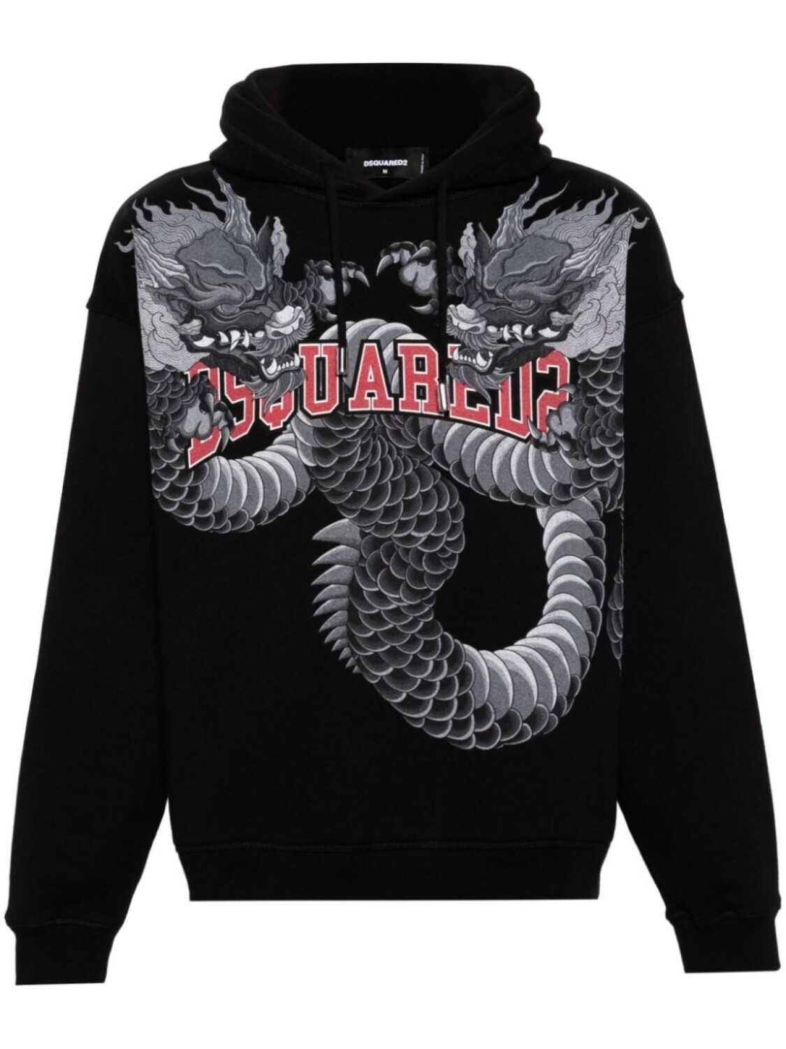 Dsquared2 худи с принтом, черный