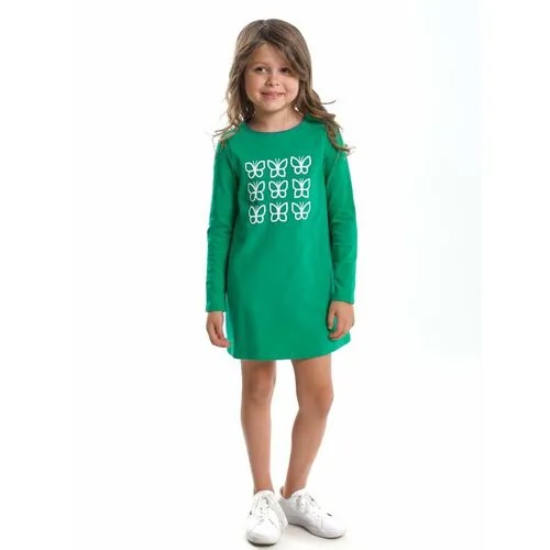 Платье Mini Maxi, размер 98, зеленый