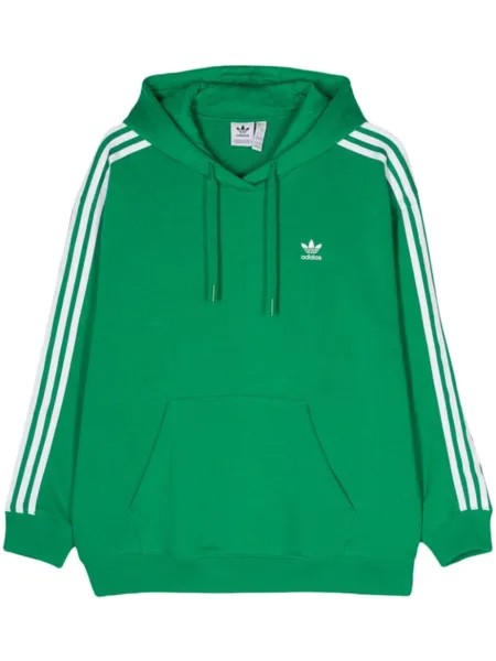 Adidas худи с приспущенными плечами и вышитым логотипом, зеленый