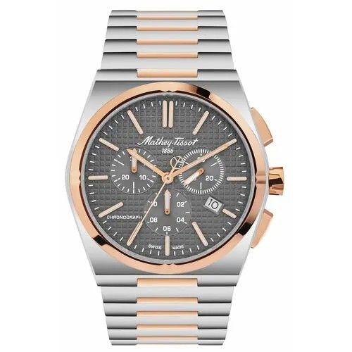 Наручные часы Mathey-Tissot, коричневый, серый