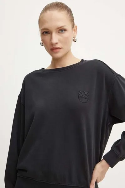 Хлопковая толстовка Pinko, черный