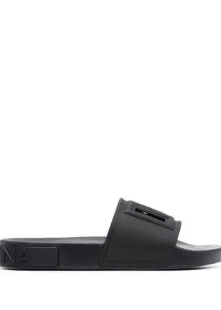 Dolce & Gabbana шлепанцы с тисненым логотипом