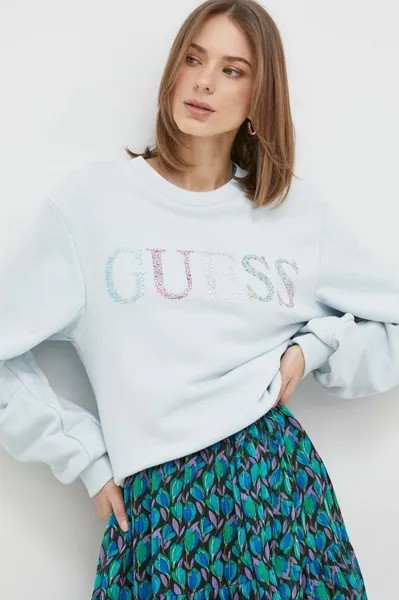 Угадайте, толстовка Guess, синий