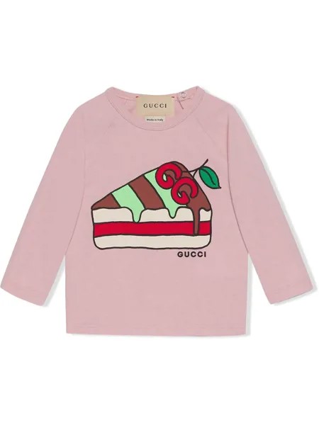 Gucci Kids толстовка с принтом и логотипом