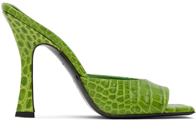 Зеленые босоножки на каблуке Anais The Attico