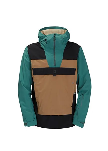 Зеленая мужская спортивная лыжная куртка quest Billabong