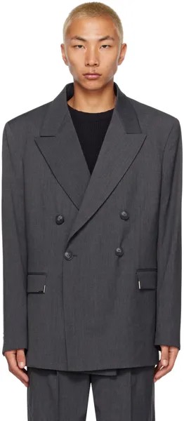 Серый пиджак свободного кроя Han Kjobenhavn