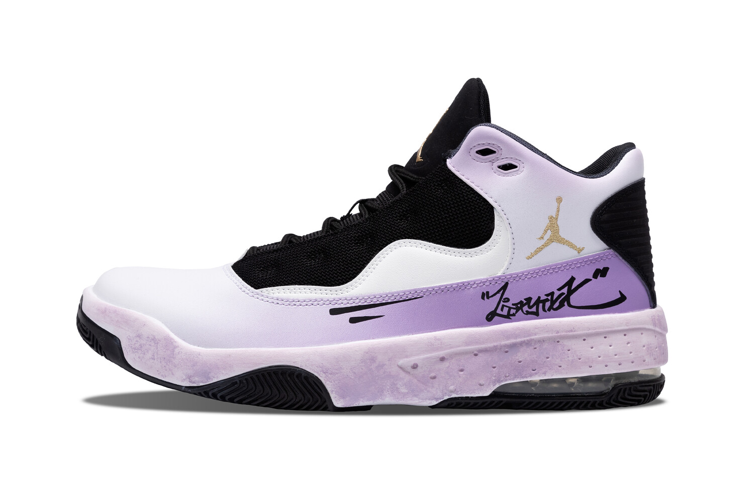 Кроссовки Jordan Max Aura 2 Vintage Basketball Shoes Men Mid-top White/Bright Concord/True Red/Black, красный