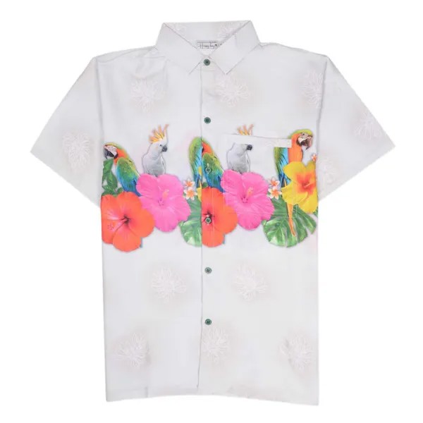 Рубашка Happy Bay The parrot jungle hawaiian, разноцветный