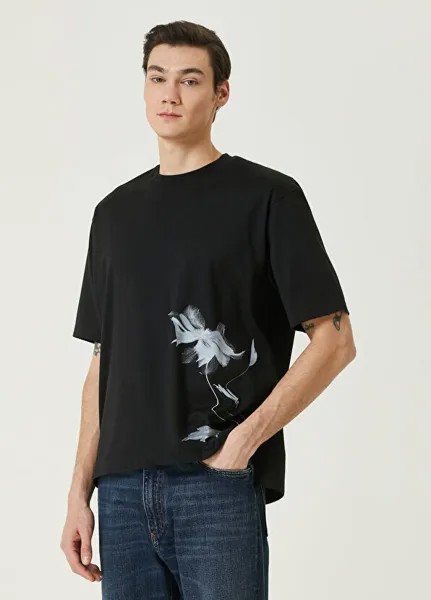 Футболка с графическим рисунком Y-3, черный