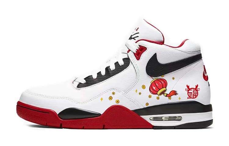 Кроссовки Nike Flight Legacy Vintage Basketball Shoes Unisex High-top Red/white, красный