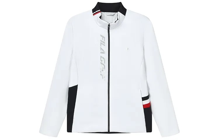 Спортивная стеганая куртка мужская белая Fila, цвет Jade White