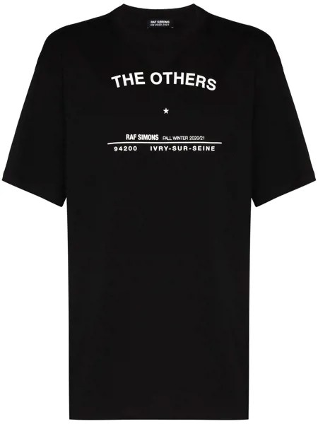 Raf Simons футболка с принтом