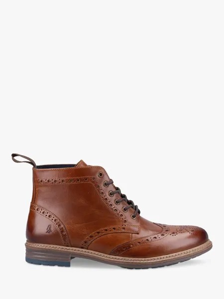 Кожаные ботинки броги Hush Puppies Joshua, светло-коричневые
