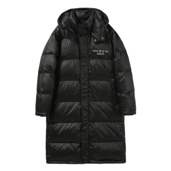 Женская зимняя куртка с капюшоном, корейское утепленное длинное пальто до колена, теплый темпераментный модный свободный ретро-пиджак на м...