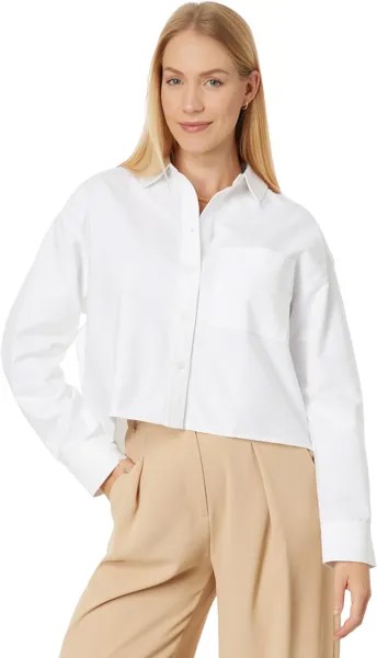 Рубашка Madewell The Signature Oxford Crop Shirt, цвет Eyelet White