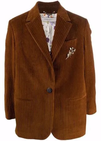 Golden Goose вельветовый однобортный пиджак