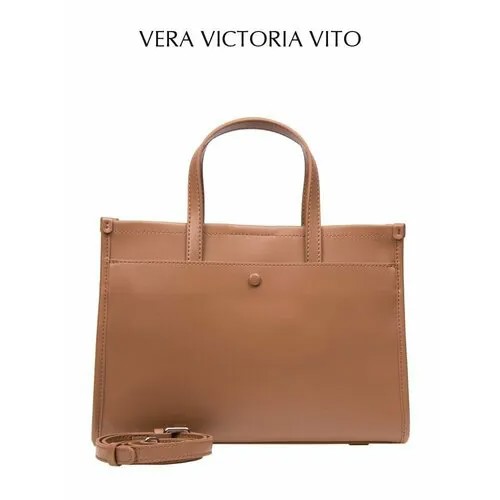 Сумка шоппер Vera Victoria Vito, коричневый/светло-коричневый