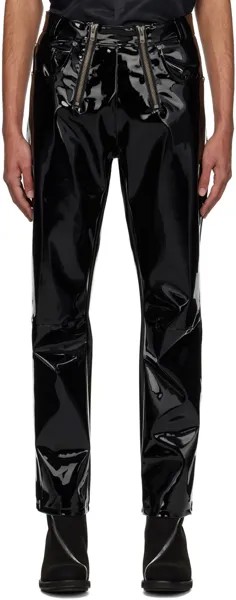 Черные брюки Thor из искусственной кожи GmbH