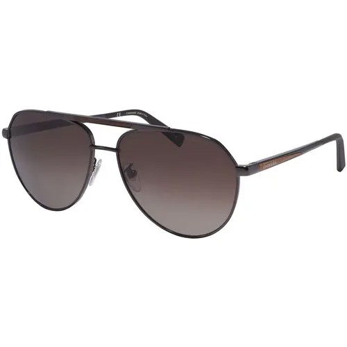 Солнцезащитные очки Chopard, коричневый, серый
