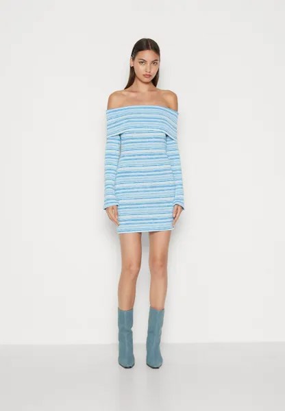 Платье-футляр BASMA BADA OFF SHOULDER MINI DRESS NA-KD, синий