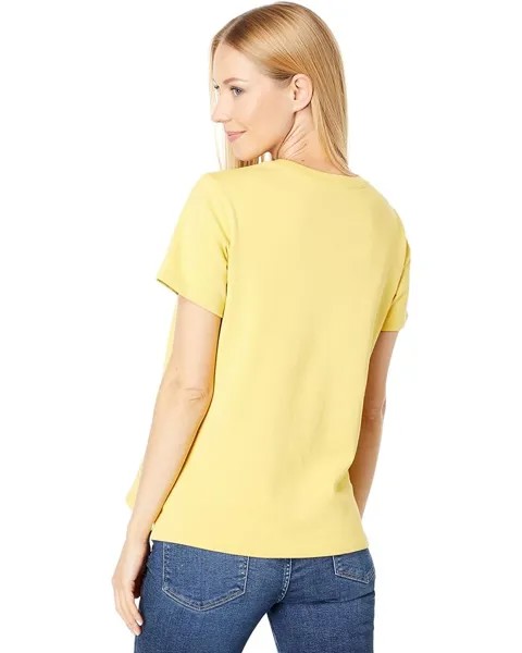 Футболка Kate Spade New York Spade Flower Tee, цвет Light Saffron