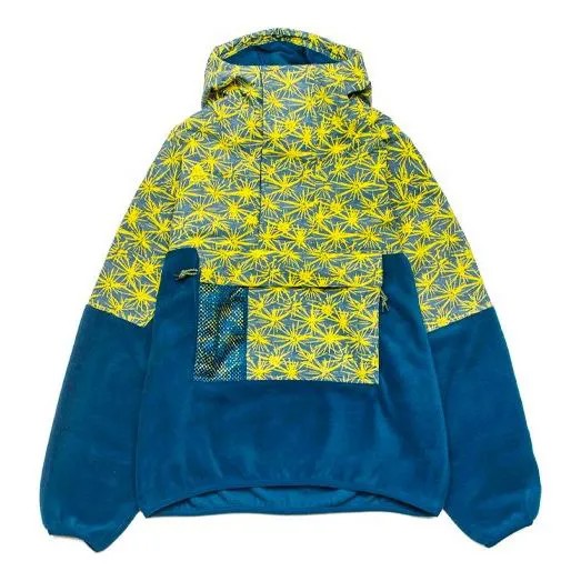 Куртка Nike Printing Splicing Big Pocket Pullover polar fleece Hooded Jacket Green, зеленый