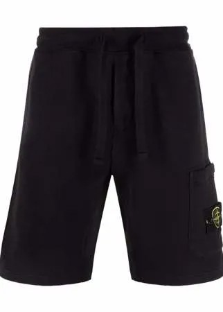 Stone Island флисовые спортивные шорты