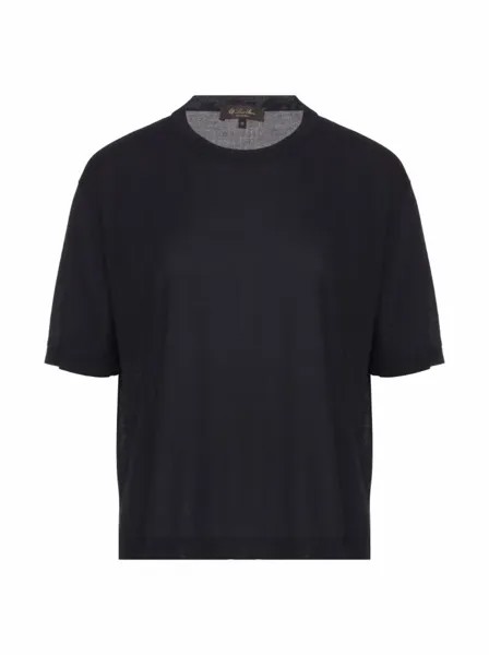 Кашемировая футболка с логотипом Loro Piana