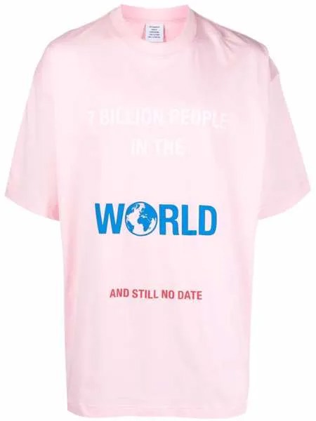 VETEMENTS футболка Want To Date Me?