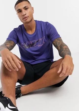 Фиолетовая футболка с логотипом Nike Training Sport Clash-Фиолетовый цвет