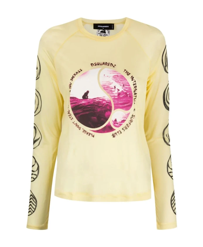 Футболка Dsquared2, желтый